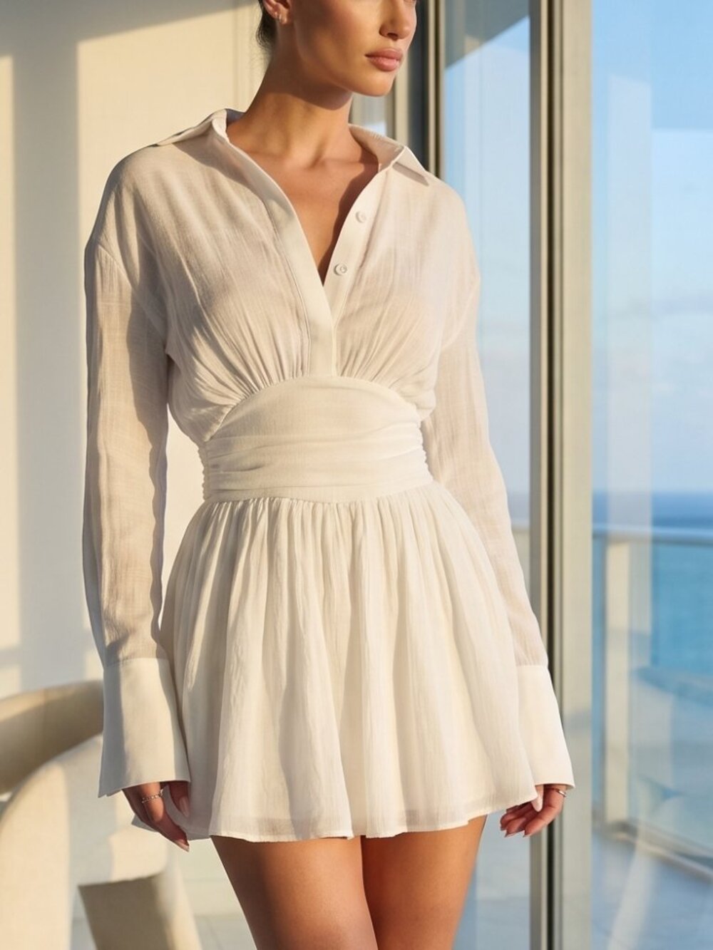 NWT REVOLVE Australia SHOWPO Valerie white mini dress US 14